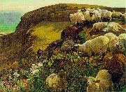 William Holman Hunt On English Coasts. oil